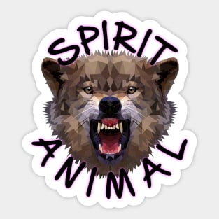 Spirit Animal Wolf Sticker